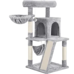 Yaheetech 40" Medium Plush Cat Tower With Condo -Furniture GUEST 3f636e29 8ec5 4eea 9e85 7c0533d829ee