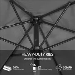 Yaheetech 7.5FT Patio Umbrella Market Umbrella For Garden, Backyard, Pool, Beach 12 Yaheetech 7.5FT Patio Umbrella Market Umbrella For Garden, Backyard, Pool, Beach -Furniture GUEST 3fa16340 af40 494f a19a be3603a20c49