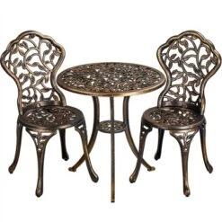 Yaheetech 3 Piece Outdoor Bistro Table Set -Furniture GUEST 3ff482dc 2582 4304 a309 9a8b059b7626