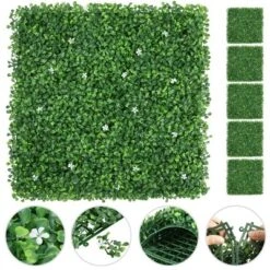 Yaheetech 20" X 20" Artificial Boxwood Hedge Panel Green -Furniture GUEST 40f87e2f bd1c 4d6f 97d3 279dbae336b3
