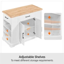 Yaheetech 36″ H Wooden Kitchen Island Modern Storage Cabinet With Drawer -Furniture GUEST 4140ede5 d69b 4701 a9b1 cecd53cd4d77