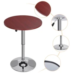 Yaheetech Adjustable Pub Round Table Counter Height Bistro Table W/ 360° Swivel MDF Tabletop 13 Yaheetech Adjustable Pub Round Table Counter Height Bistro Table W/ 360° Swivel MDF Tabletop -Furniture GUEST 420cdede eb6b 4654 bf0b 4cd630a3df96