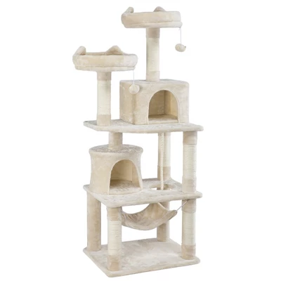 Yaheetech 62.2"H 3-Level Cat Tower With 2 Condos For Indoor Cats 10 Yaheetech 62.2"H 3-Level Cat Tower With 2 Condos For Indoor Cats - Image 10