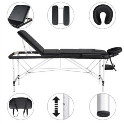 Yaheetech Portable Aluminum Massage Table Spa Table -Furniture GUEST 42ce989d 2e88 4981 875c 877ca9ff6593
