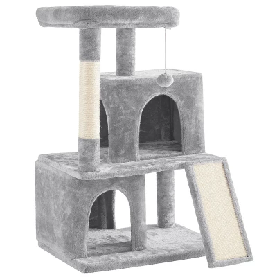 Yaheetech 42"H Cat Tree House With 2 Condos For Small Cats Kittens 9 Yaheetech 42"H Cat Tree House With 2 Condos For Small Cats Kittens - Image 9