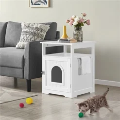 Yaheetech Decorative Cat Litter Box Enclosure