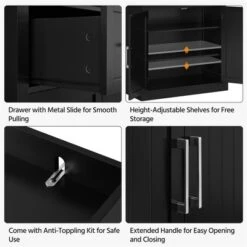 Yaheetech 72.5" H Kitchen Pantry Cabinet With Adjustable Shelves For Kitchen, Dining Room 9 Yaheetech 72.5" H Kitchen Pantry Cabinet With Adjustable Shelves For Kitchen, Dining Room -Furniture GUEST 45a1ebf4 b2d8 42cd ba61 3db8b42c0353