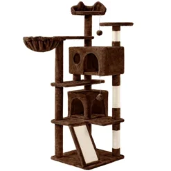 Yaheetech 57"H Plush Cat Tree Condo For Kittens/Small Cats -Furniture GUEST 4610e6ea 7224 4061 b0f9 d23621bb4f6f