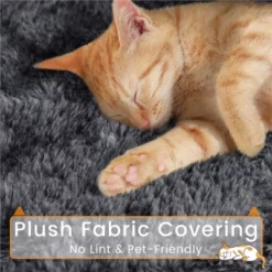 Yaheetech 69"H Large Plush Cat Tower With 2 Condos For Cats Kittens - Dark Gray -Furniture GUEST 466ba97f d856 41a9 a9c3 f2f75753644d 1