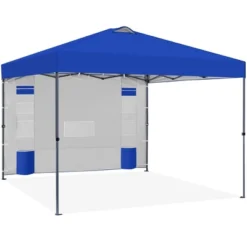 Yaheetech 10x10FT Pop-up Canopy With One-Push-To-Lock Setup Mechanism And Sidewallwith Pockets -Furniture GUEST 4672f9c1 2938 4077 a76d 8d456b43634d