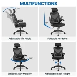 Yaheetech High Back Office Chair Computer Chair With Armrest 15 Yaheetech High Back Office Chair Computer Chair With Armrest -Furniture GUEST 484e2014 017b 4047 8f51 3fd988acadbc