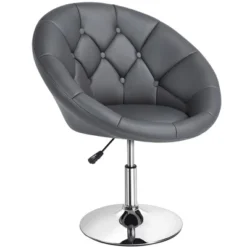 Yaheetech Height Adjustable Swivel Upholstered Round Accent Chair Barrel Chair 20 Yaheetech Height Adjustable Swivel Upholstered Round Accent Chair Barrel Chair -Furniture GUEST 48fdff51 1a41 4ab3 8818 62127481c2dc