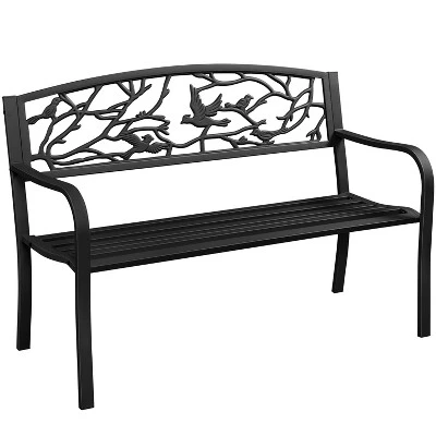 Yaheetech Patio Garden Bench With Backrest And Armrest 10 Yaheetech Patio Garden Bench With Backrest And Armrest - Image 10