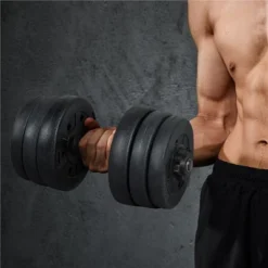 Yaheetech Man Workout Body Building Training Home Dumbbell Set Black