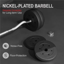 Yaheetech 66 Lb Detachable Curl Bar Set For Strength Training -Furniture GUEST 4c0e27b8 0830 4a03 8dad 24b8c4e7392b