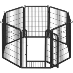 Yaheetech 39.5inch 8 Panels Dog Playpen Panels, Black -Furniture GUEST 4d3f9b00 7d5c 49db b8ca c483331acced