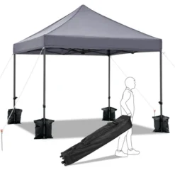 Yaheetech Pop-up Waterproof Canopy 10'x10' -Furniture GUEST 4edf247c 27ca 49c3 bc37 da78dee840fa