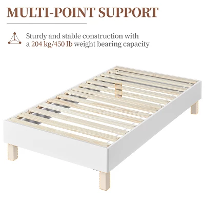 Yaheetech Wooden Bed Frame With Wood Slat Support 5 Yaheetech Wooden Bed Frame With Wood Slat Support - Image 5