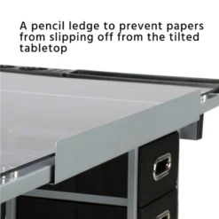 Yaheetech Adjustable Drafting Drawing Craft Table Black -Furniture GUEST 50e62e6b b2ee 43e3 8f62 d65fc964c0ca