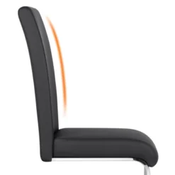 Yaheetech 2PCS PU Leather Dining Chairs Furniture For Kitchen, Dining Room -Furniture GUEST 50f58e2e 7dfc 4b97 b6bc 43a4368786e4