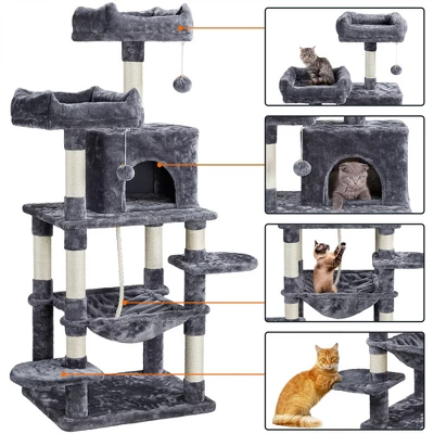 Yaheetech 59" Large Cat Tower With Plush Perch 3 Yaheetech 59" Large Cat Tower With Plush Perch - Image 3