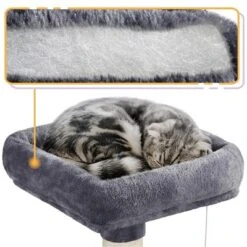 Yaheetech 60.5"H Cat Tree With Top Perch For Kittens -Furniture GUEST 5398f9d0 a858 47a4 9065 613f1cf8de42