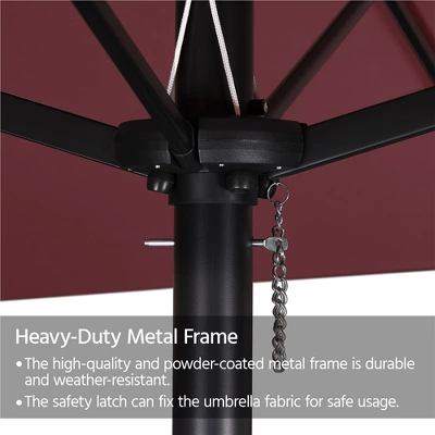 Yaheetech 13 Ft Outdoor Patio Umbrella With Crank 5 Yaheetech 13 Ft Outdoor Patio Umbrella With Crank - Image 5