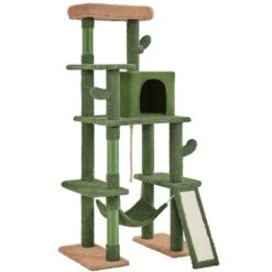 Yaheetech 63" H Multi-Level Cactus Cat Tree, Green/Brown 13 Yaheetech 63" H Multi-Level Cactus Cat Tree, Green/Brown -Furniture GUEST 542211fd 20b1 4c3e bc31 3ba6f20536d0