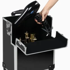 Yaheetech Rolling Aluminum 3 In 1 Makeup Case Trolley Makeup Beauty Box Case -Furniture GUEST 54367ef9 f5f7 4e26 abbd 383b69bf5b7a