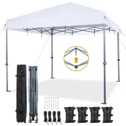 Yaheetech Pop-up Canopy Tent 12'X12' For Home Backyard Parties -Furniture GUEST 54b4b6e0 76af 49b8 8daf 0f752cf926ca
