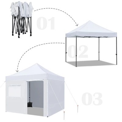 Yaheetech Outdoor Canopy 10'x10' For Camping Wedding Parties 4 Yaheetech Outdoor Canopy 10'x10' For Camping Wedding Parties - Image 4