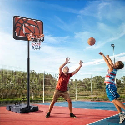 Yaheetech Portable Basketball Hoop For Teens Adults Black/Orange 3 Yaheetech Portable Basketball Hoop For Teens Adults Black/Orange - Image 3
