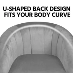 Yaheetech Velvet Accent Armchair Barrel Chair With Metal Legs For Living Room 14 Yaheetech Velvet Accent Armchair Barrel Chair With Metal Legs For Living Room -Furniture GUEST 55eb9ea4 5ebf 4024 811b 43a940130586