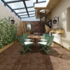 Yaheetech 27pcs Fir Wooden Floor Tiles Decking For Patio Garden