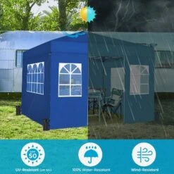 Yaheetech 10x10 FT One-Push Pop Up Canopy Tentwith 4 Side Walls & Roller Bag -Furniture GUEST 58245284 e991 47be bdbf 25acda8d7dfa