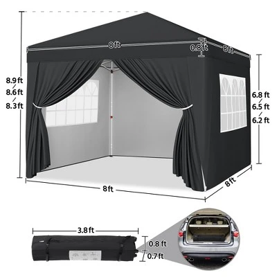 Yaheetech Adjustable 8x8 FT Pop Up Canopy Tent 2 Yaheetech Adjustable 8x8 FT Pop Up Canopy Tent - Image 2