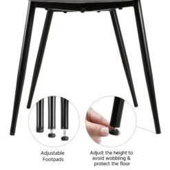 Yaheetech Set Of 2 Dining Kitchen Chairs With Backrest For Kitchen, Gray -Furniture GUEST 585f2570 165e 4162 8e1d 05e5fe152ac3