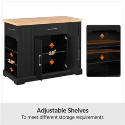 Yaheetech 36″ H Wooden Kitchen Island Modern Storage Cabinet With Drawer -Furniture GUEST 58afefeb 62a2 451d 989b 0a59affb2dd8