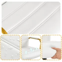 Yaheetech Adjustable Mid-Back Office Chair Executive Chair White 11 Yaheetech Adjustable Mid-Back Office Chair Executive Chair White -Furniture GUEST 59a4acd6 4d1a 4712 81b0 38fe8744bf65