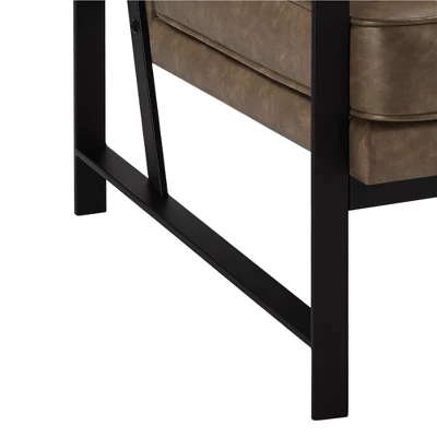 Yaheetech Retro Upholstered Accent Chair Arm Chair 6 Yaheetech Retro Upholstered Accent Chair Arm Chair - Image 6