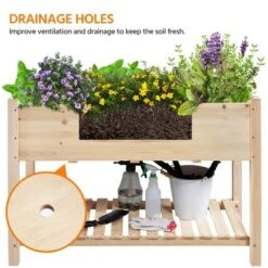 Yaheetech 2 Tiers Raised Garden Bed For Planting Wood -Furniture GUEST 5ce04aba 25b7 4310 9531 73fa95ec5168