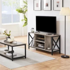 Yaheetech 47inch TV Stand 47-Inch Wide TV Console Table, Gray 7 Yaheetech 47inch TV Stand 47-Inch Wide TV Console Table, Gray -Furniture GUEST 5cfe90b2 e288 4eff a4f6 60fd1d955957