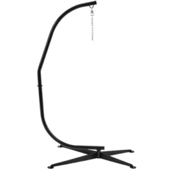 Yaheetech C-stand For Hanging Hammock Chair, Black 11 Yaheetech C-stand For Hanging Hammock Chair, Black -Furniture GUEST 5dff335e 3ad6 4f47 a3af 6db4ca4d8d8e