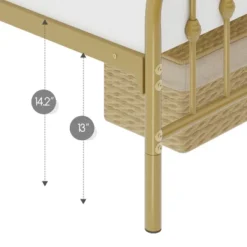 Yaheetech Modern Metal Bed Frame With Arched Headboard 9 Yaheetech Modern Metal Bed Frame With Arched Headboard -Furniture GUEST 5edb6c27 609c 4dce b0b7 2cfede0eb1d5