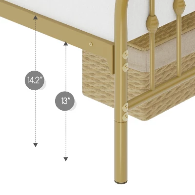 Yaheetech Modern Metal Bed Frame With Arched Headboard 5 Yaheetech Modern Metal Bed Frame With Arched Headboard - Image 5