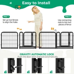 Yaheetech 6 Panels Dog Playpen Panels Metal Pet Playpen, Black 13 Yaheetech 6 Panels Dog Playpen Panels Metal Pet Playpen, Black -Furniture GUEST 60a658de d5d9 457c 89d4 b3c0f1e2c779