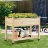 Yaheetech Elevated Garden Bed With Wheels For Vegetables Flowers Wood
