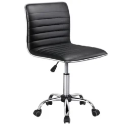 Yaheetech PU Leather Armless Office Chair Desk Chair With Wheels 20 Yaheetech PU Leather Armless Office Chair Desk Chair With Wheels -Furniture GUEST 60e80344 cd3b 4a4f 9322 3d3033feb97e
