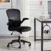 Yaheetech Ergonomic Adjustable Office Chair Mesh Chair With Flip-Up Armrests
