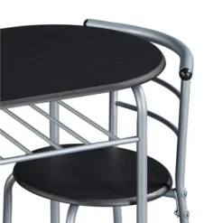 Yaheetech Round Dining Table Set For 2 With Steel Legs, Storage Rack -Furniture GUEST 6206a97f bf60 4394 bec0 15ab9e0af2a8